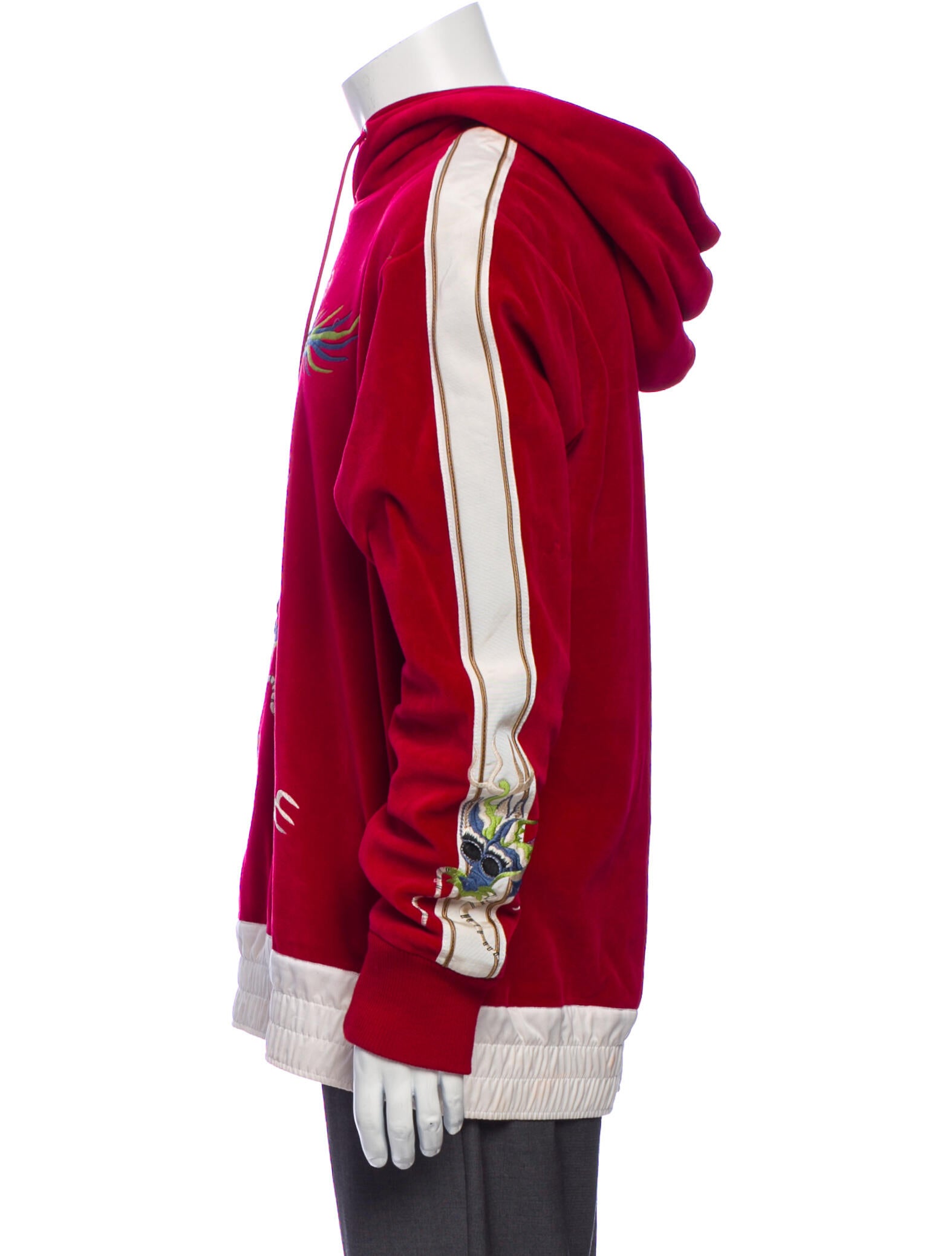 Gucci 2017 Velvet Dragon Hoodie
