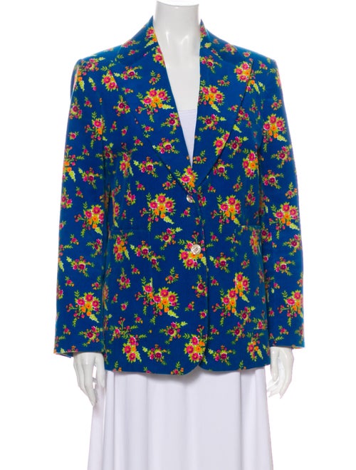 Corduroy Retro Jacket Corduroy blazer Floral blazer Floral Jacket Retro blazer Work to Weekend Corduroy blazer Fine wale cord