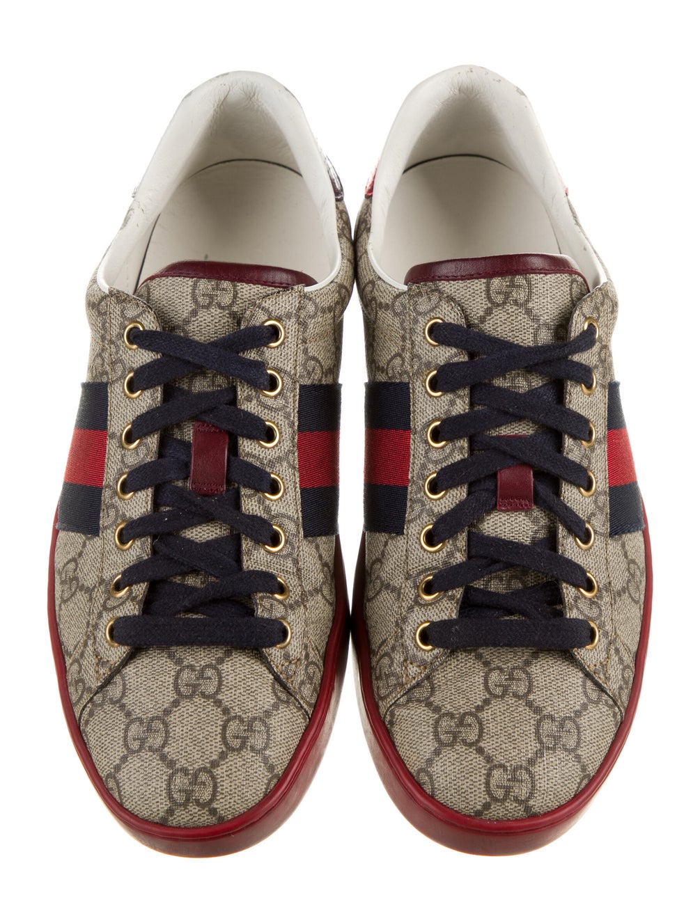 Gucci Coated Canvas Printed Sneakers Shoes GUC694057 The RealReal