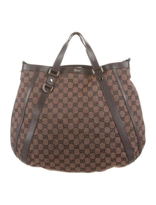 Gucci GG Denim Abbey Satchel