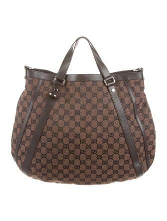 Gucci GG Denim Abbey Satchel