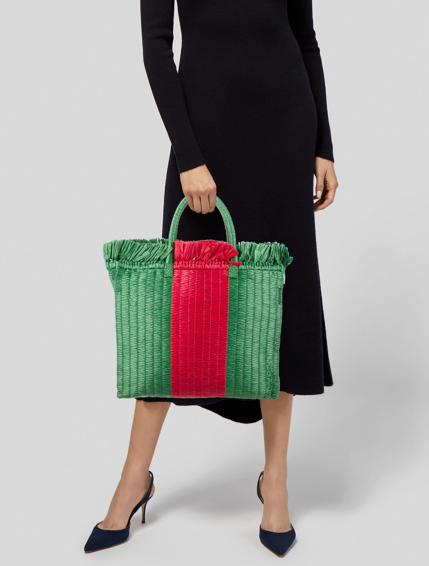 Gucci Straw Tote Bag