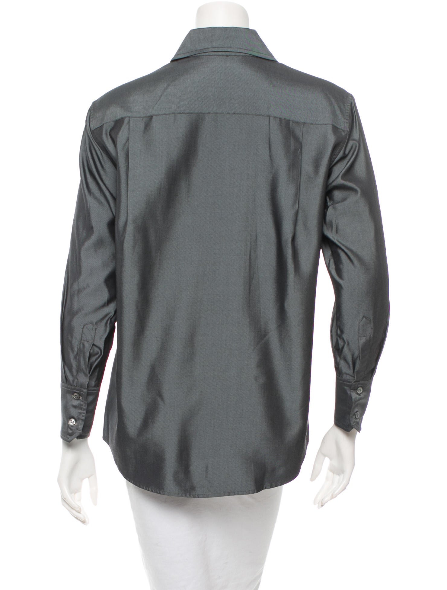 Gucci Silk Button-Up Top - Clothing - GUC76876 | The RealReal