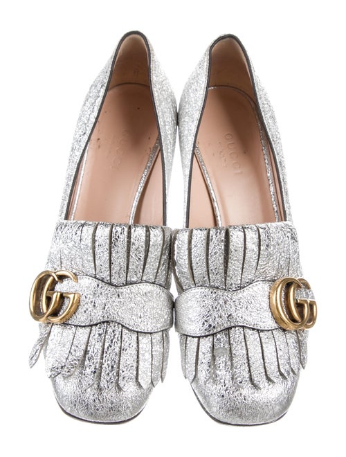 Gucci Double G Logo Leather Pumps