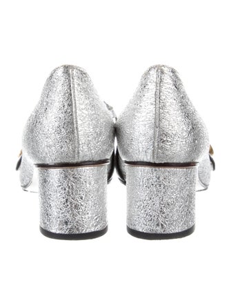 Gucci Double G Logo Leather Pumps