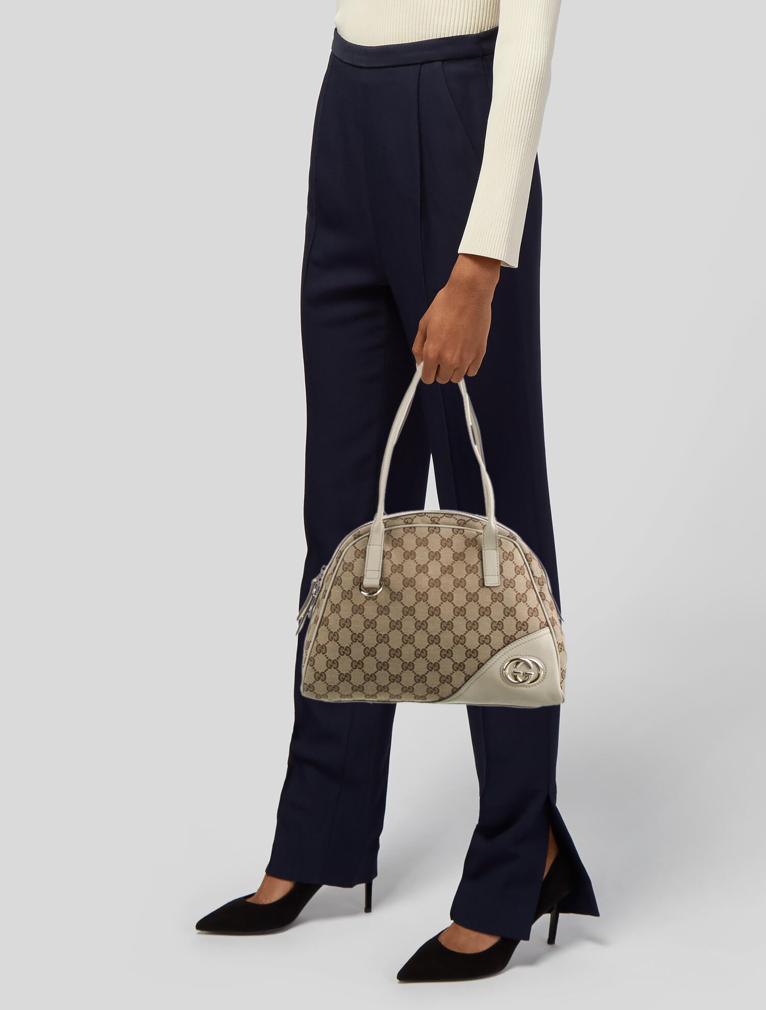 Gucci GG Canvas Britt Shoulder Bag