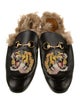 Gucci Princetown Embroidered Horsebit Accent Slippers