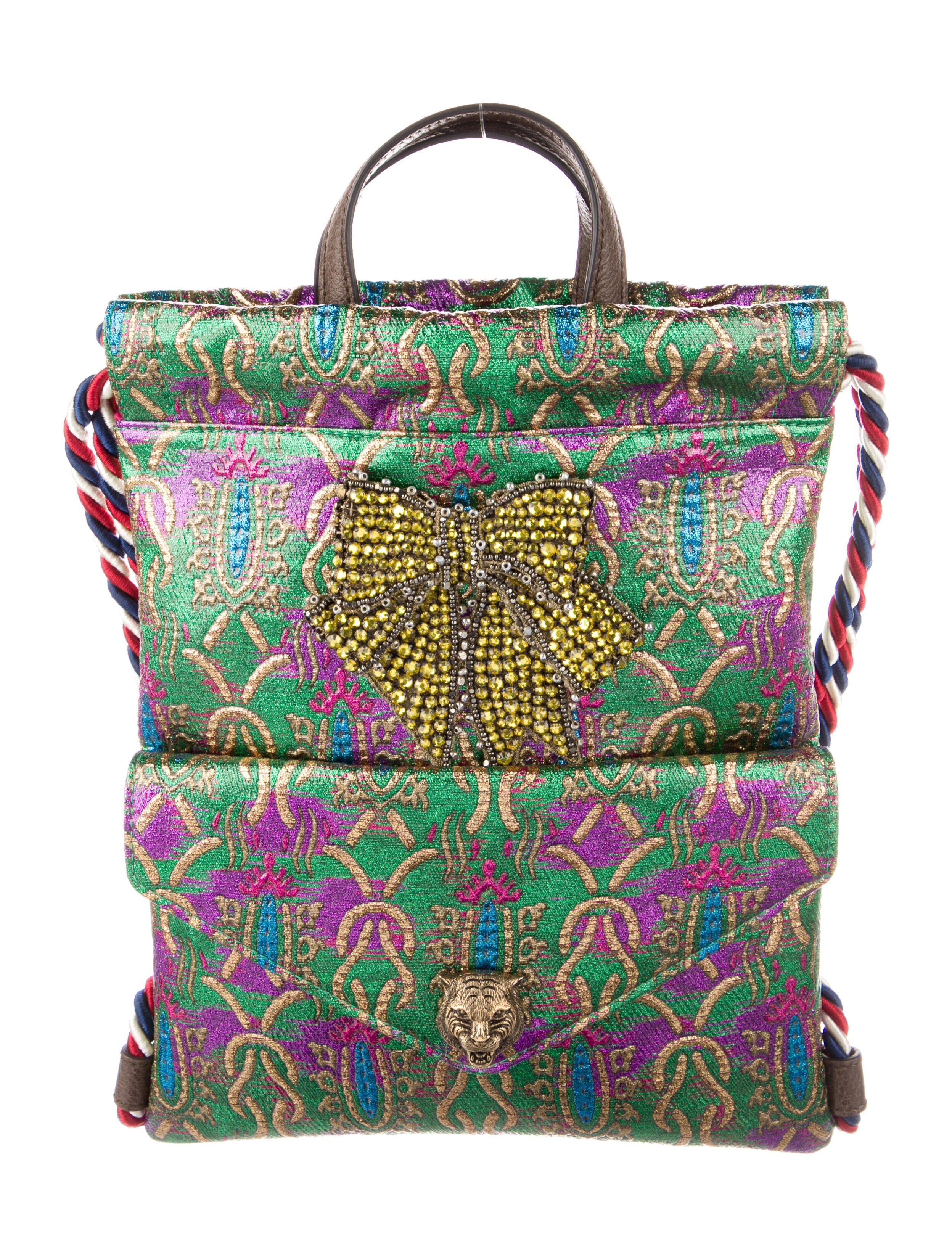 gucci brocade backpack
