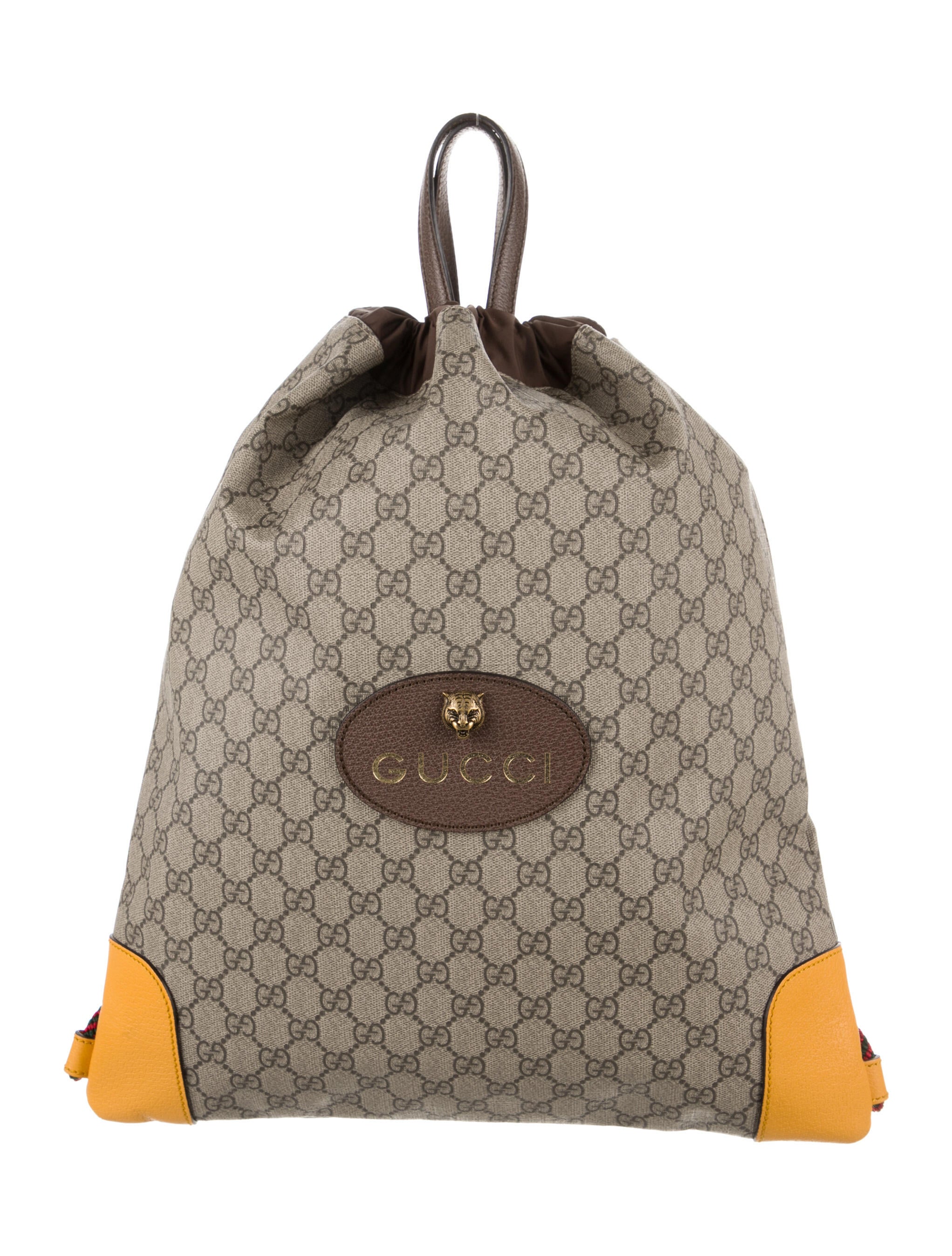 gucci gg supreme drawstring backpack