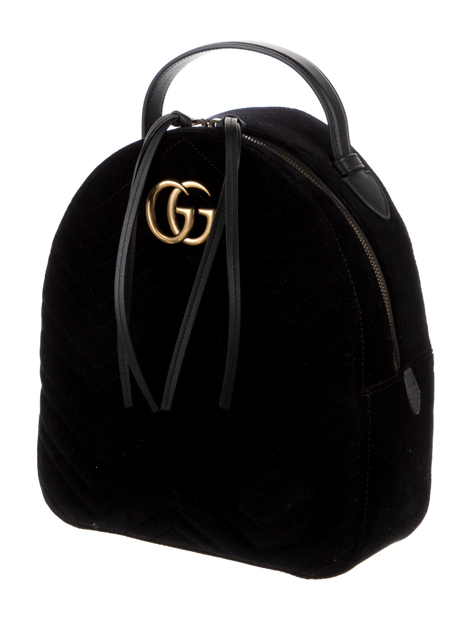 gucci marmont velvet backpack