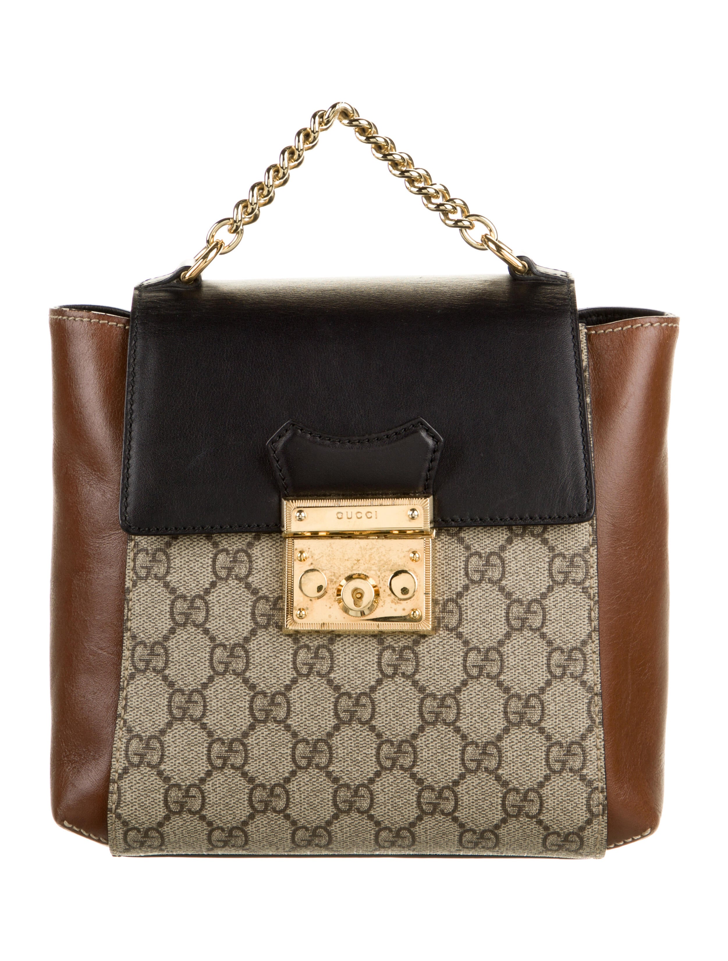 gucci padlock backpack