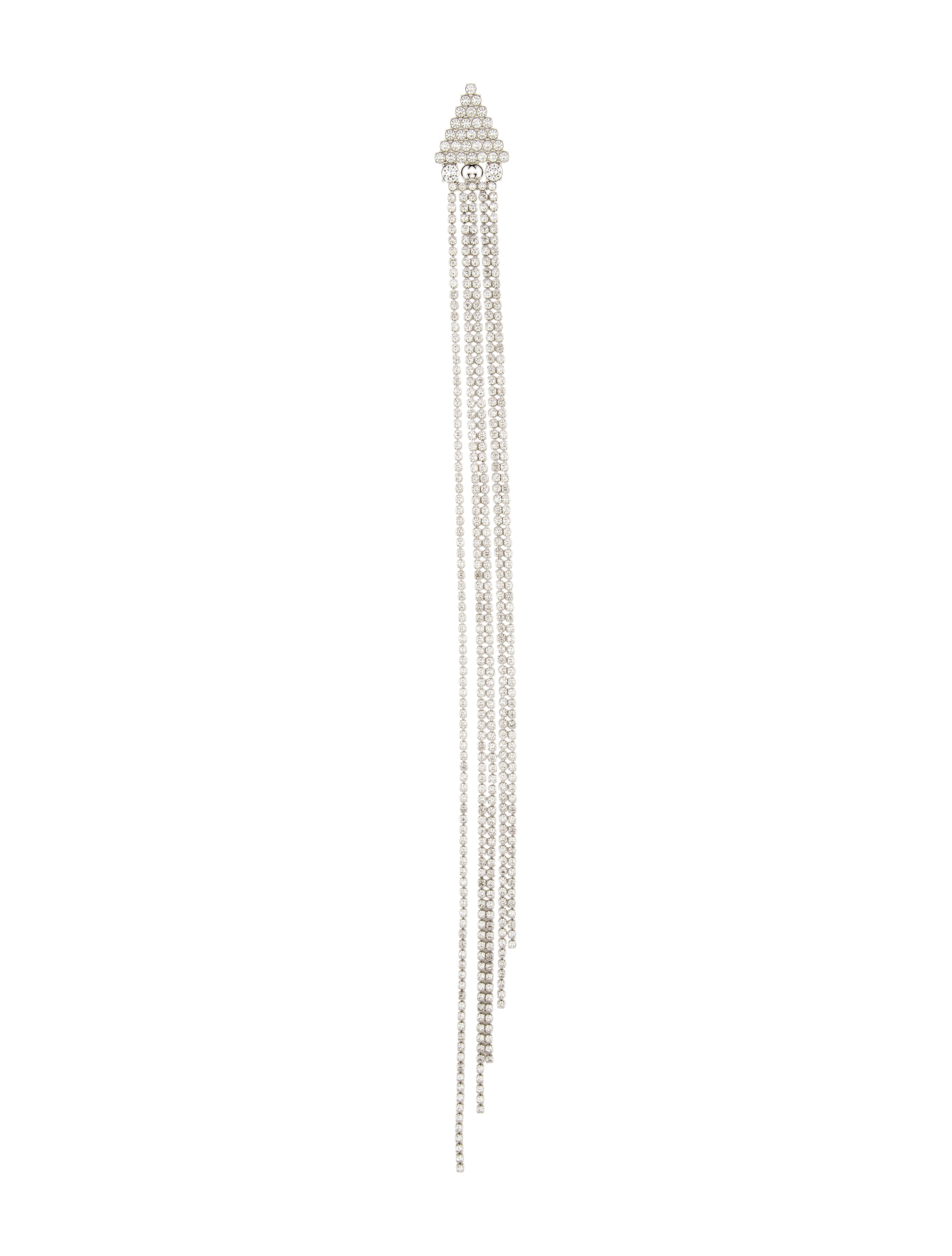 Gucci Crystal Fringe Single Drop Earring