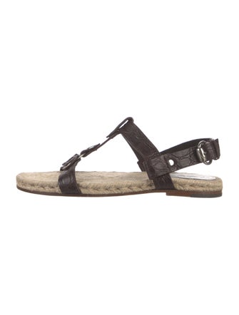 Gucci Alligator Sandals