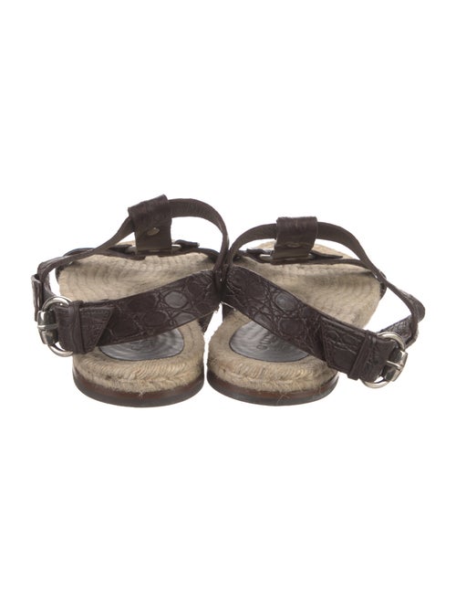 Gucci Alligator Sandals