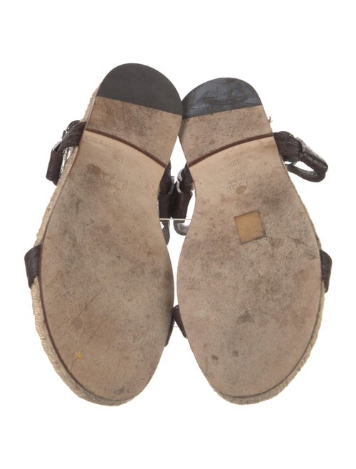 Gucci Alligator Sandals