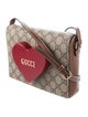 Gucci GG Supreme Script Logo Heart Crossbody