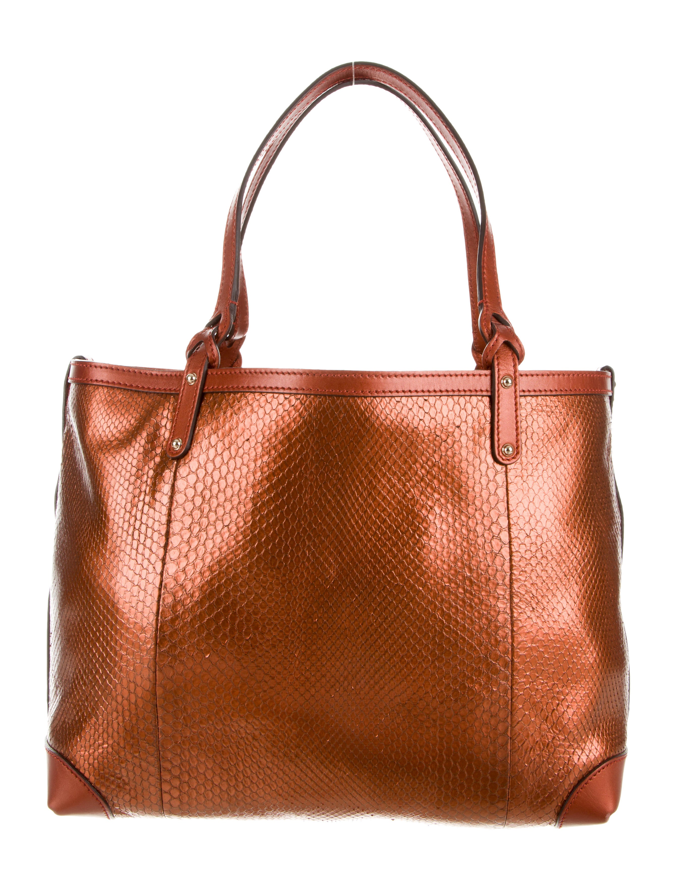 Gucci Python Craft Tote