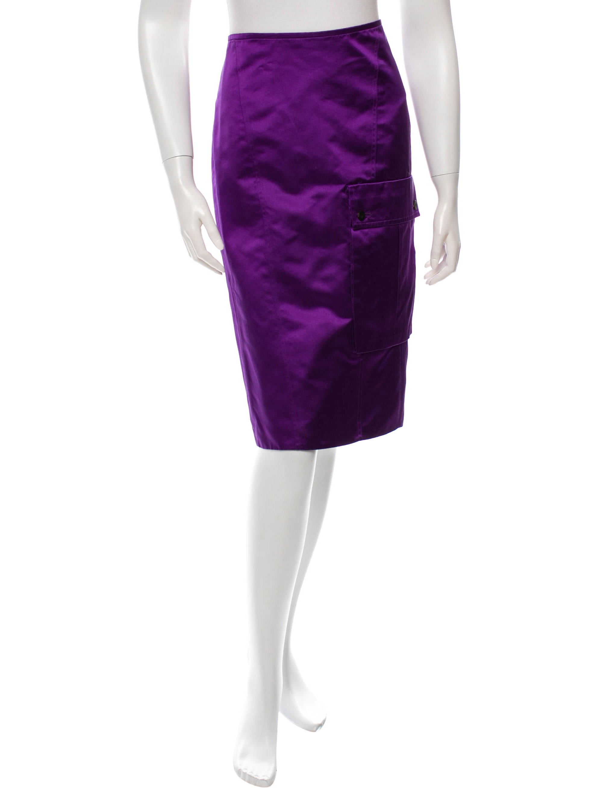 Gucci Purple Pencil Skirt Clothing GUC85798 The RealReal