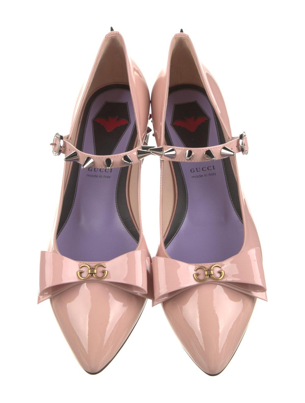 Gucci Patent Leather Crystal Embellishments Mary ⦠- image 3