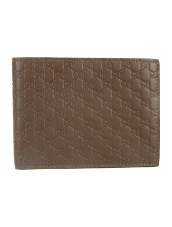 Gucci Microguccissima Bifold Leather Wallet