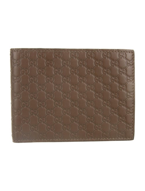 Gucci Microguccissima Bifold Leather Wallet