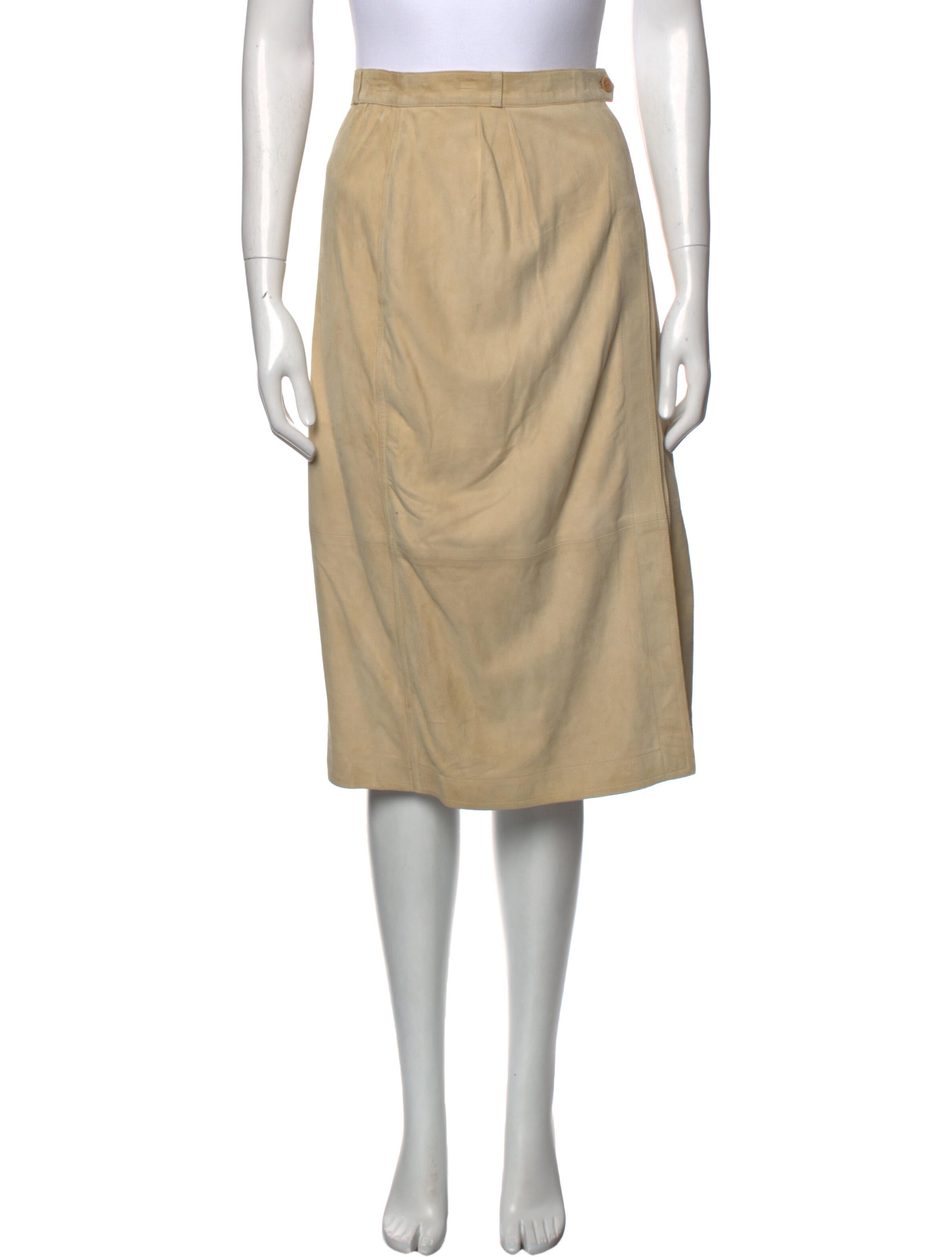 Gucci Leather Knee-Length Skirt