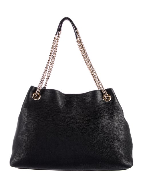 Gucci Pebbled Calfskin Medium Soho Chain Shoulder Bag