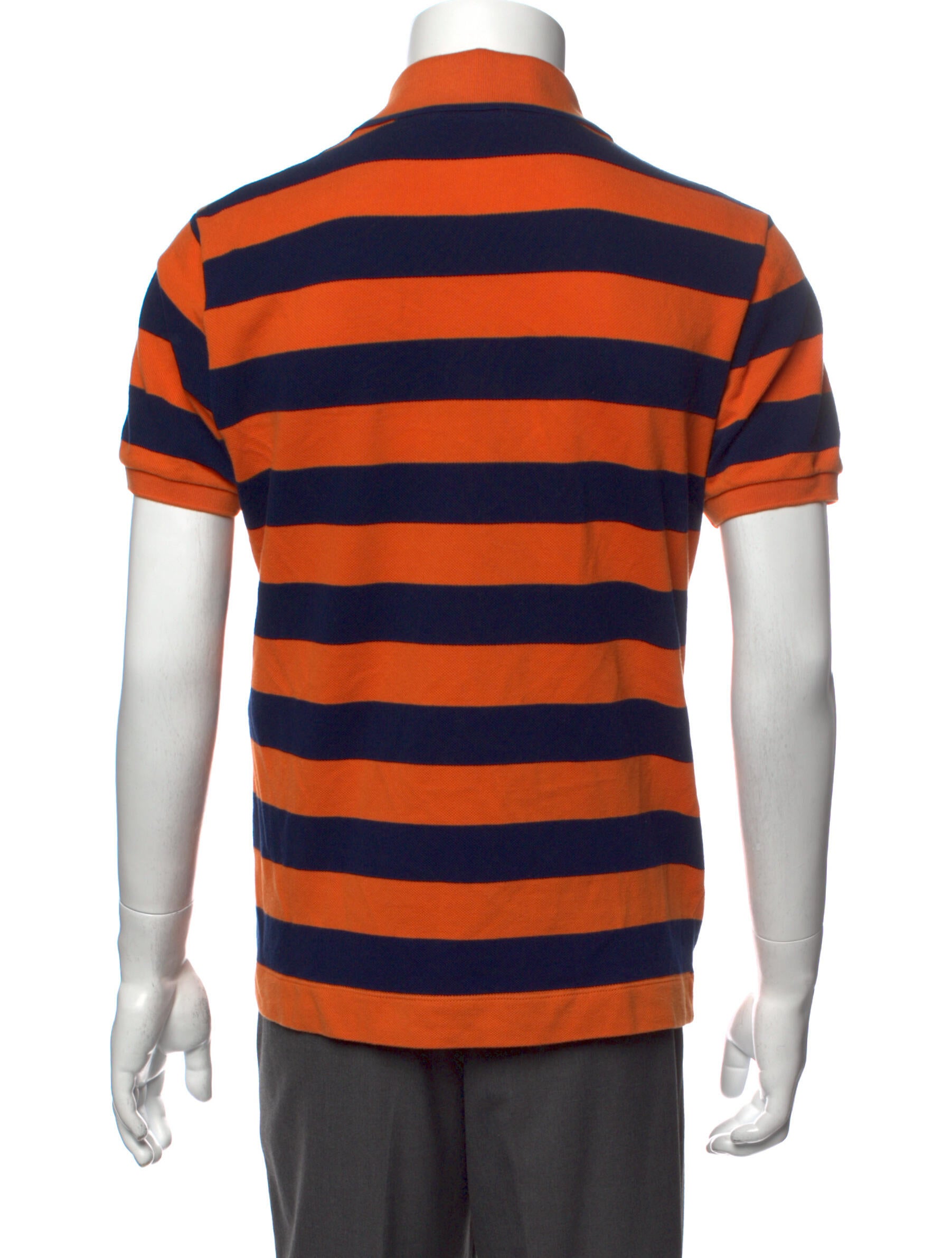 Gucci Bee Embroidered Striped Polo Shirt