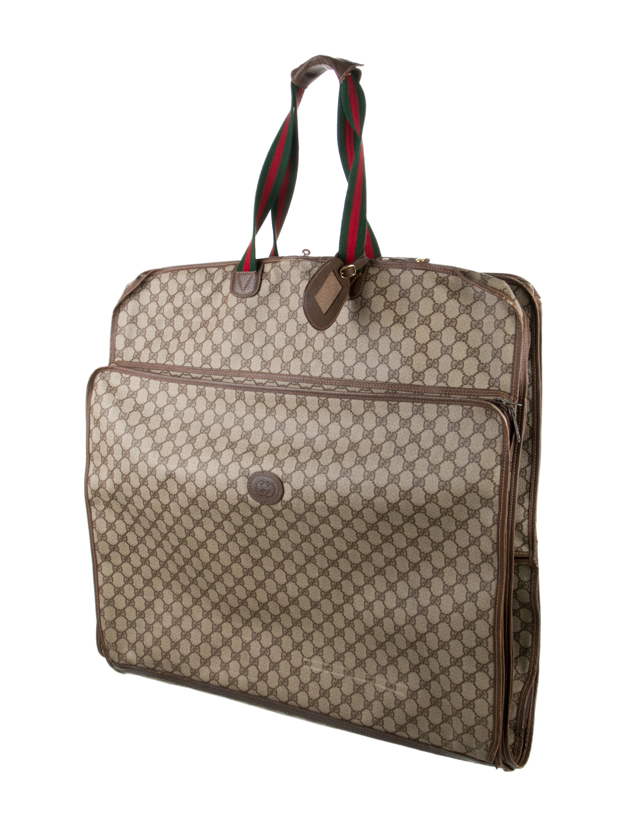 Gucci Vintage GG Garment Bag Brown Garment Covers, Bags GUC92468