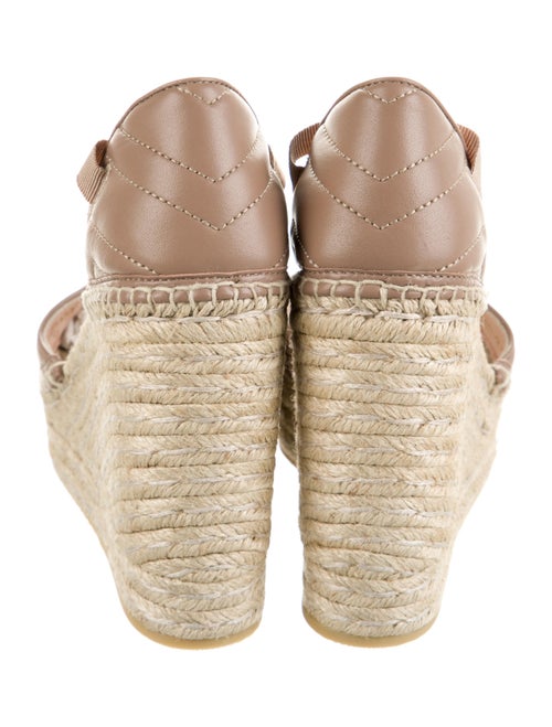 Gucci Double G Logo Leather Espadrilles