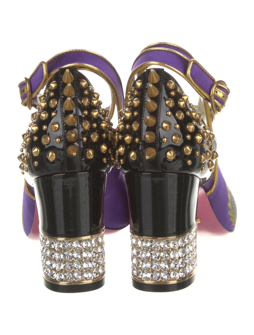 Gucci Satin Printed Pumps - image 4