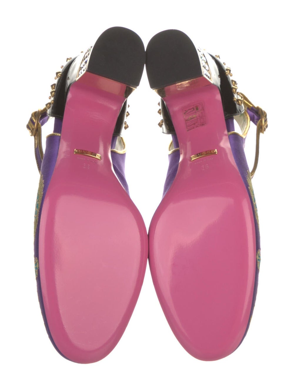 Gucci Satin Printed Pumps - image 5