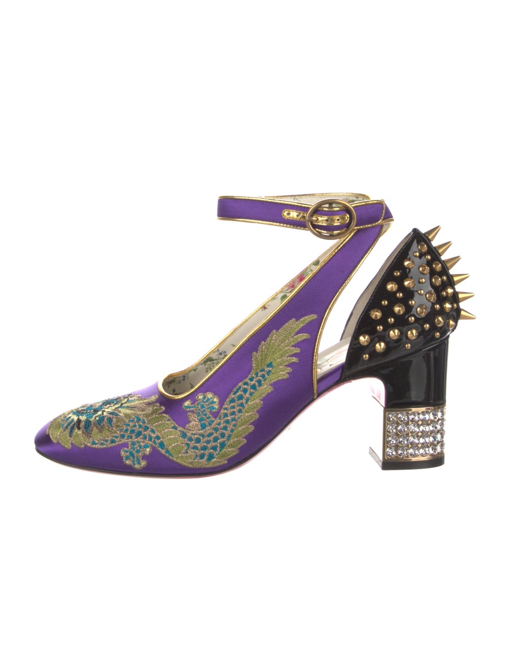 Gucci Satin Printed Pumps - image 1