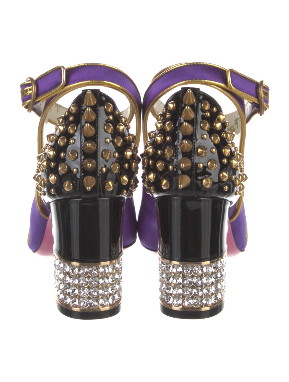 Gucci Satin Printed Pumps - image 4