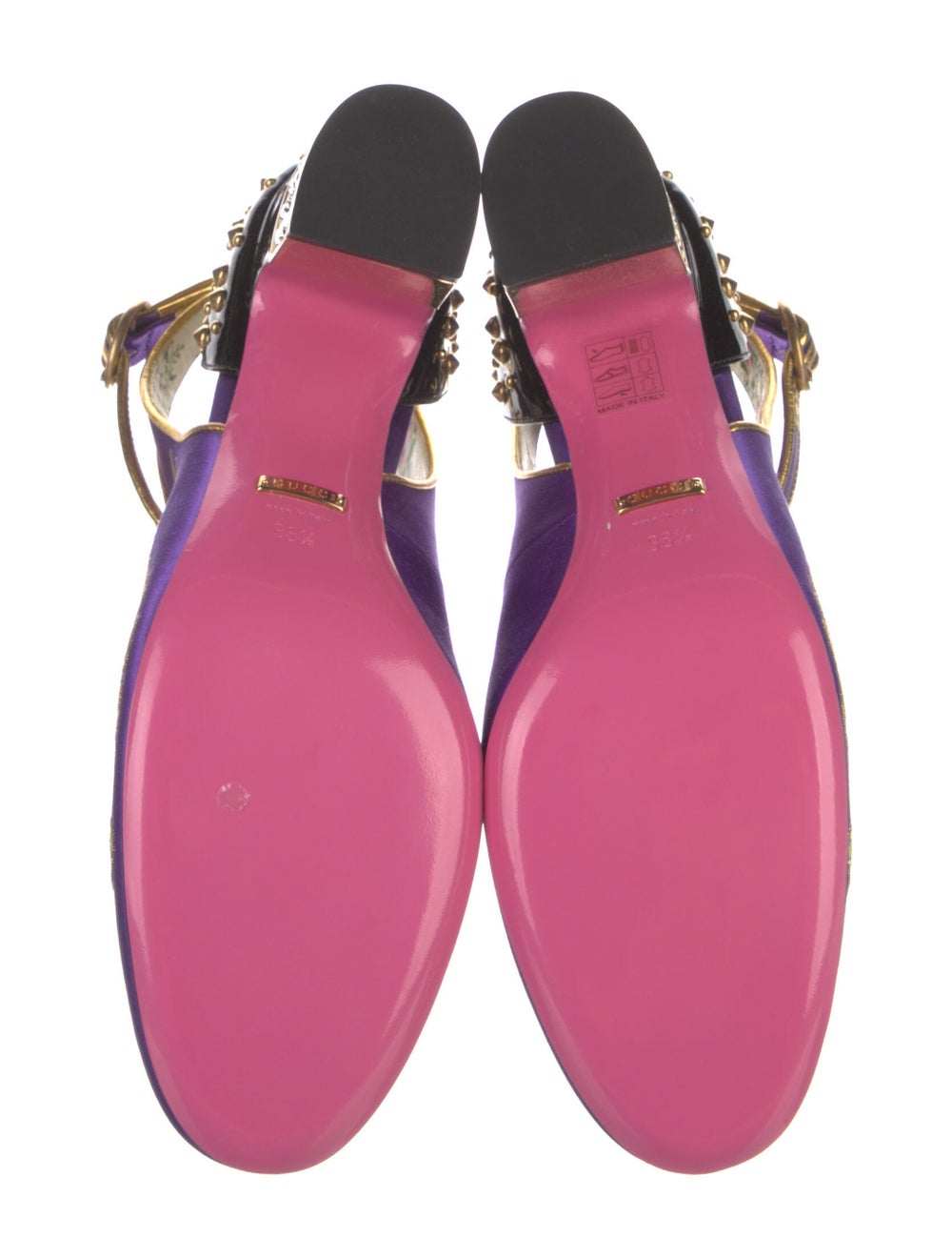 Gucci Satin Printed Pumps - image 5