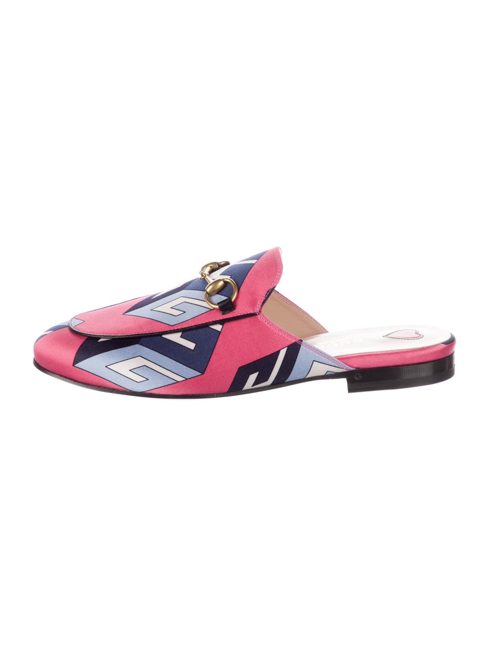 Gucci Satin Printed Mules - image 1