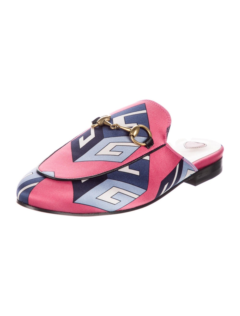 Gucci Satin Printed Mules - image 2