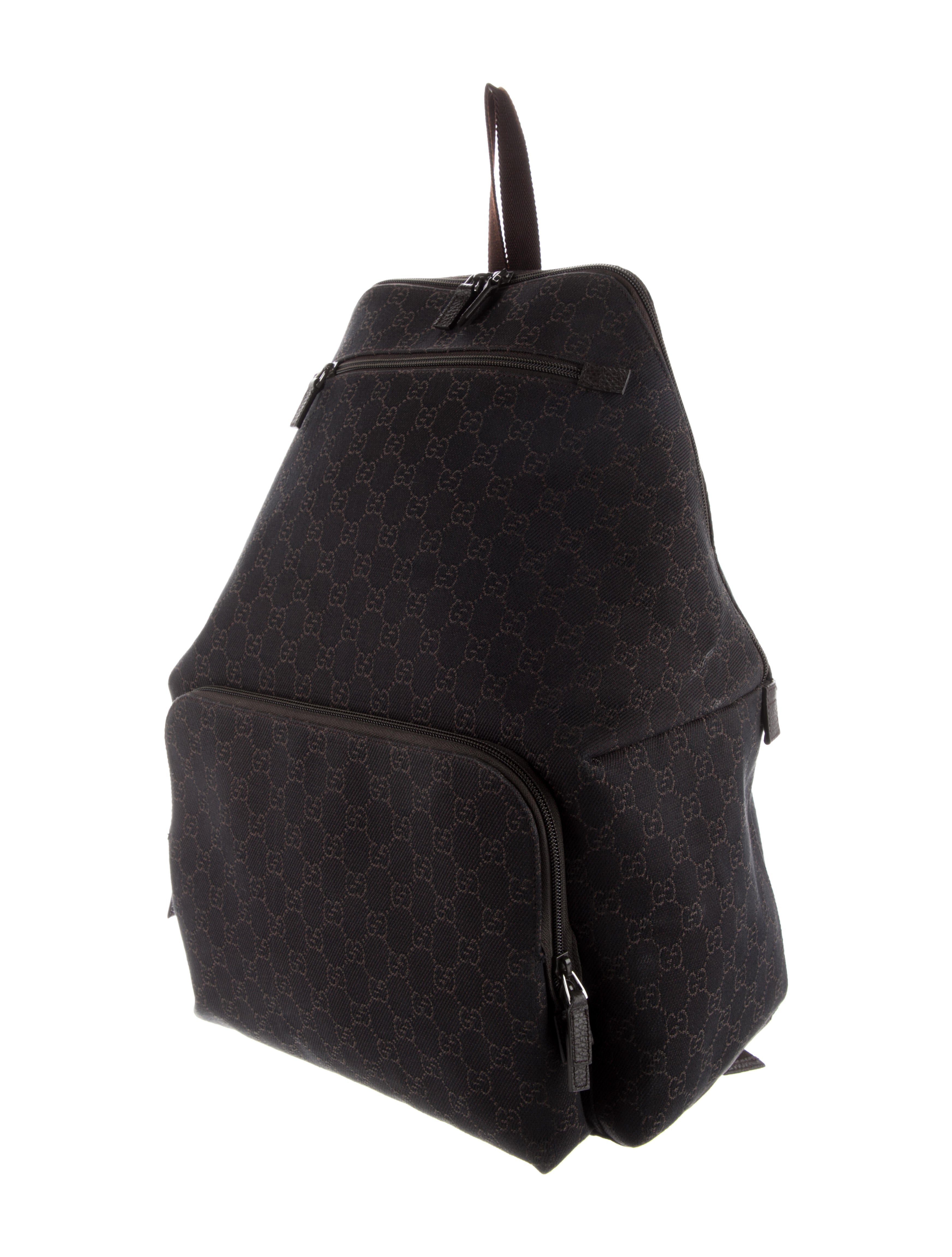 Gucci GG Canvas Backpack Black Backpacks, Bags GUC970794 The RealReal