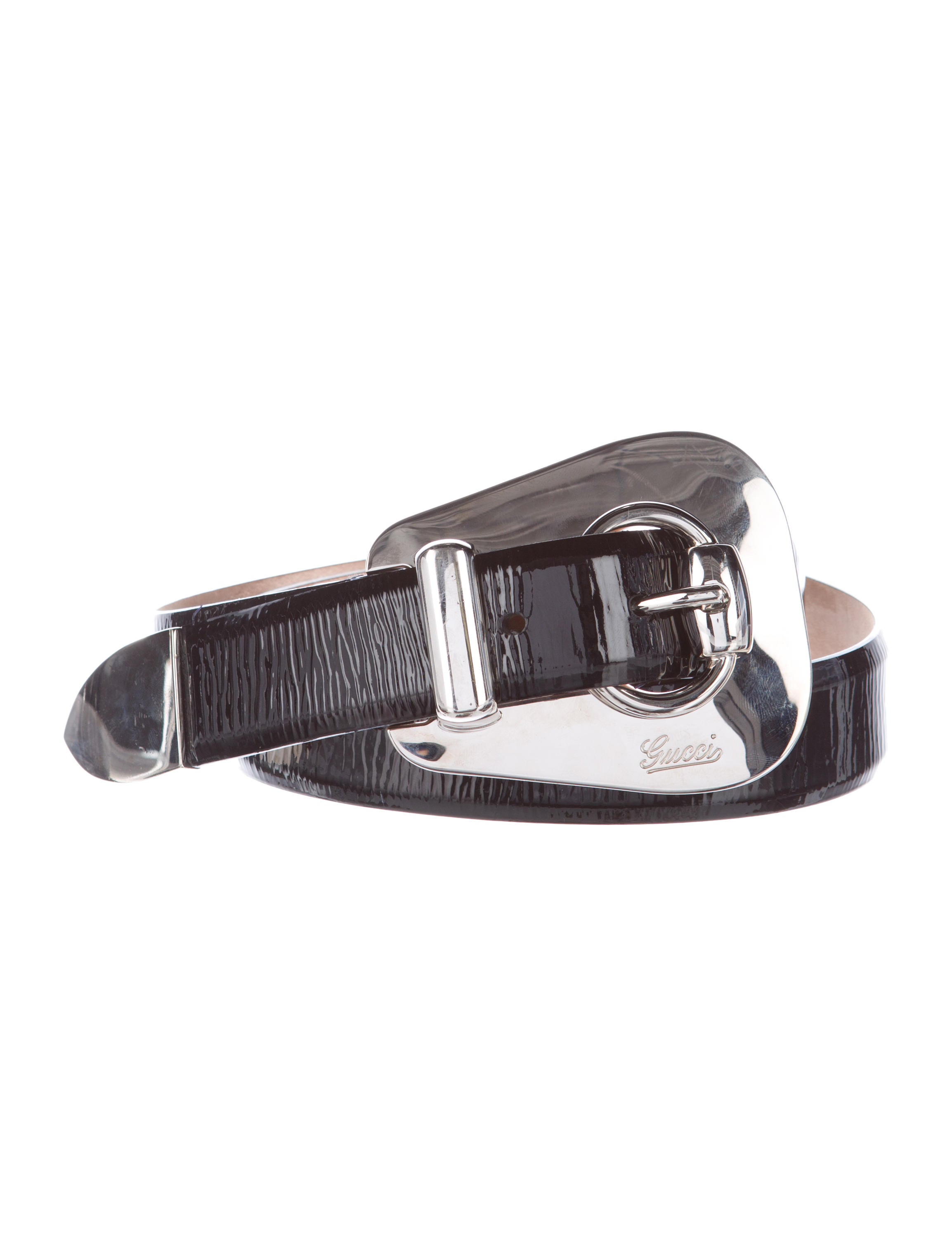 【関税込み】gucci Painted leather belt Belt with Interlocking G detail in blue and dark blue