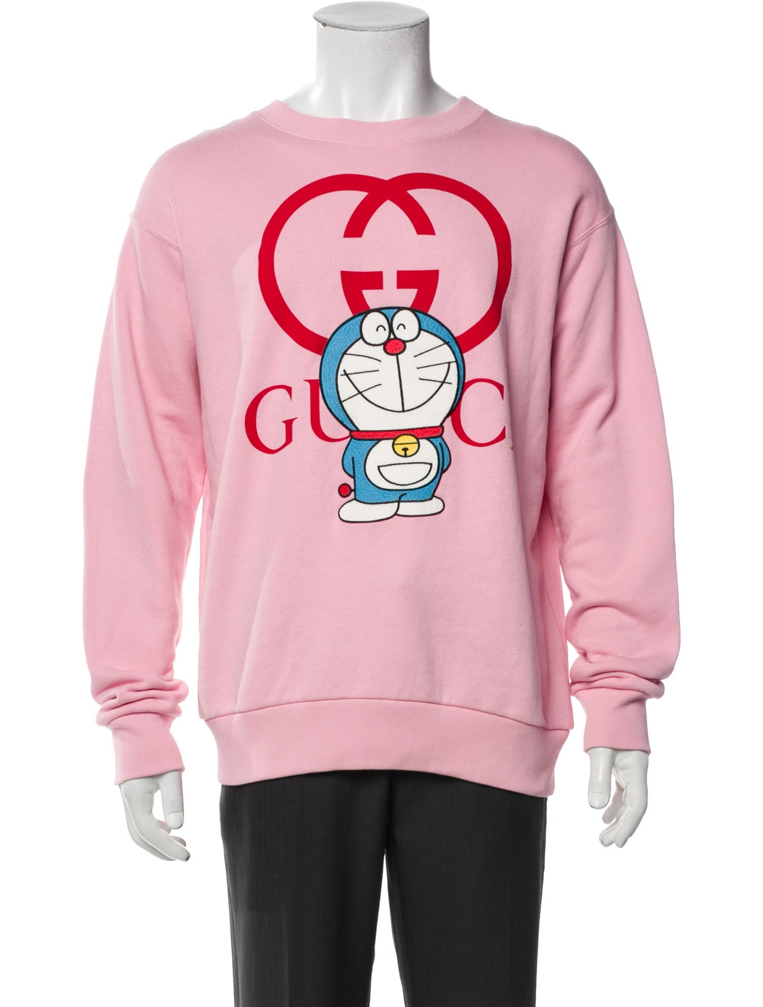 Gucci x Doraemon Interlocking G Logo Crew Neck Sweatshirt w/ Tags