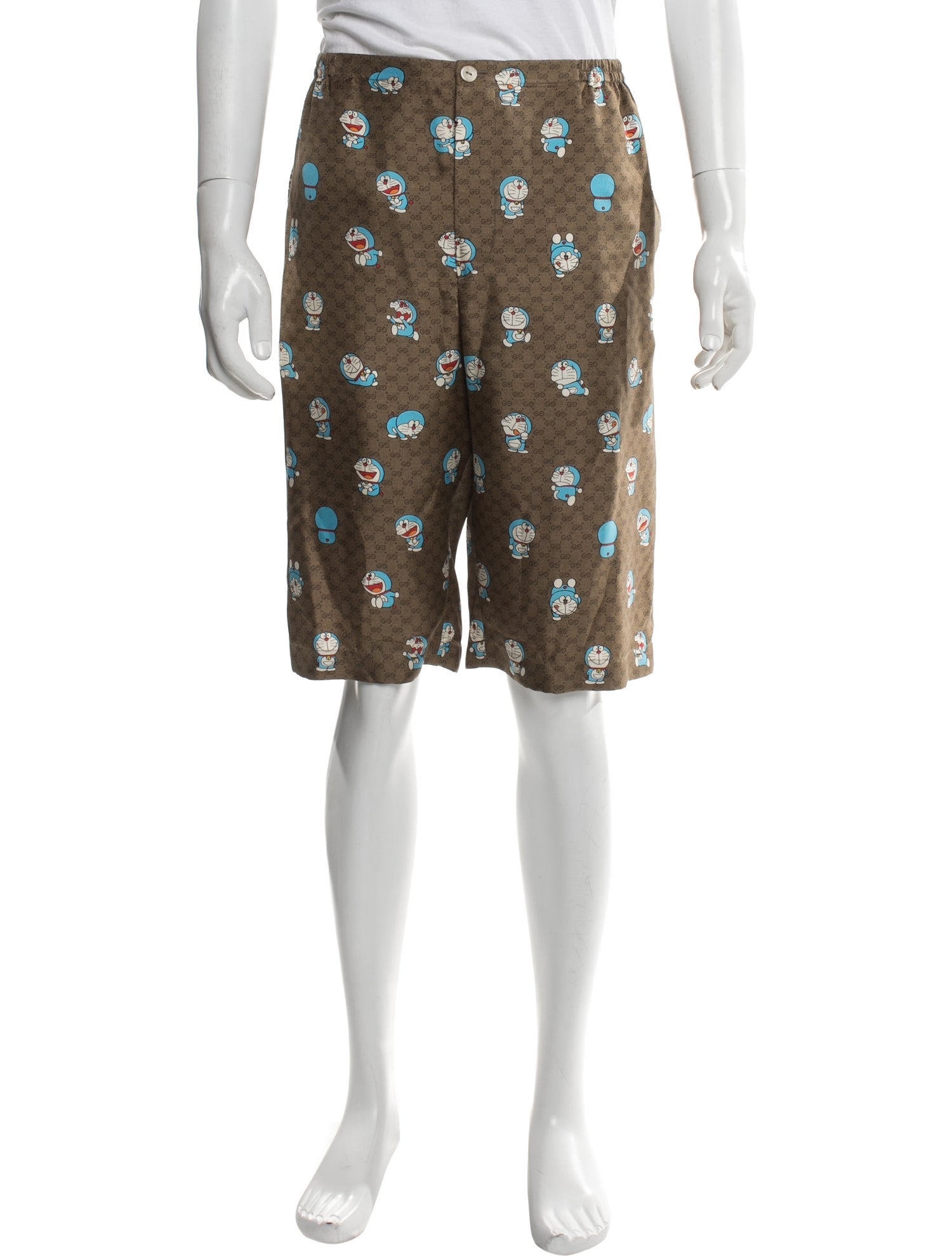 Gucci x Doraemon Micro GG Monogram Jogger Shorts