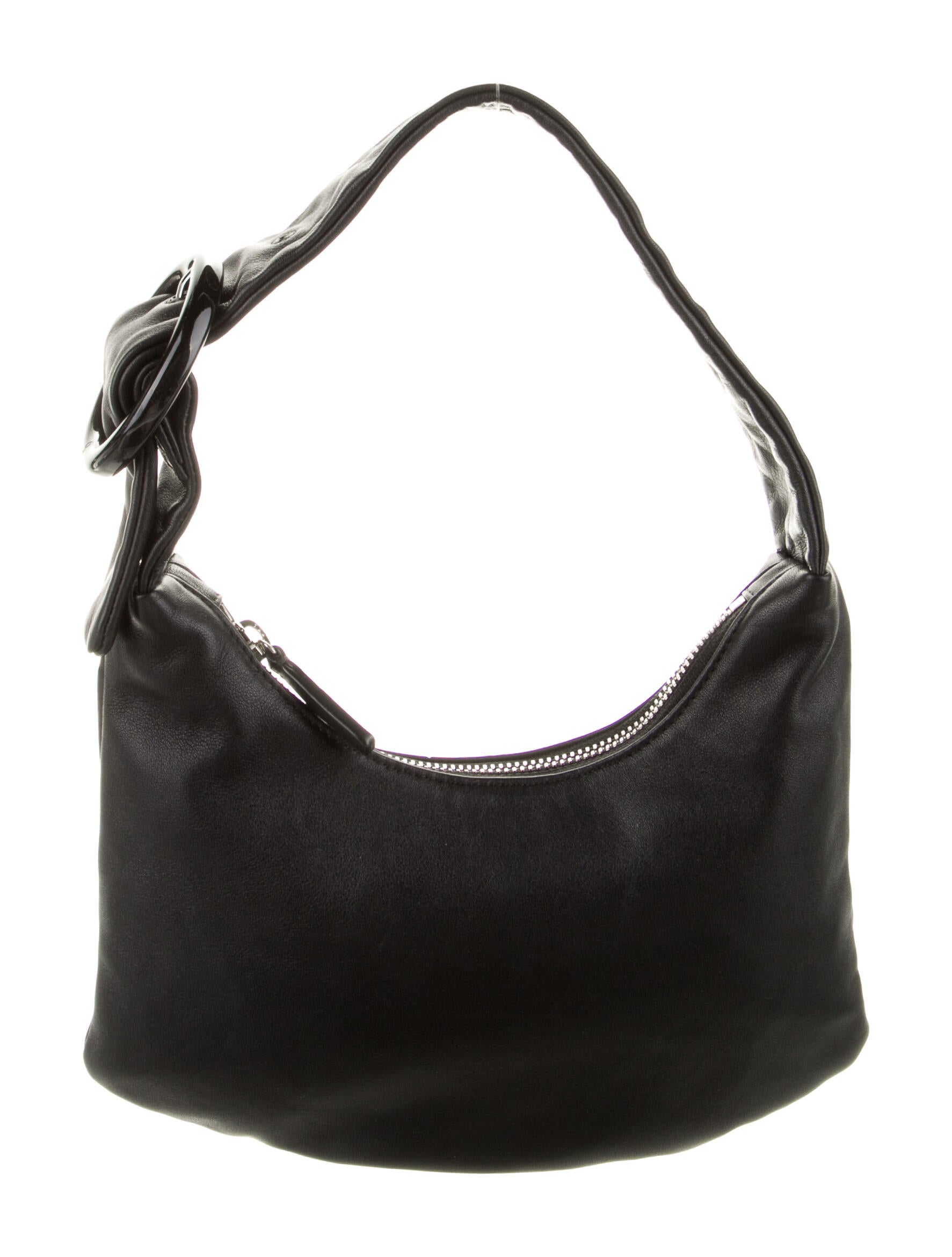 Gu_DE Leather Shoulder Bag Black Shoulder Bags, Handbags GUDEE20134