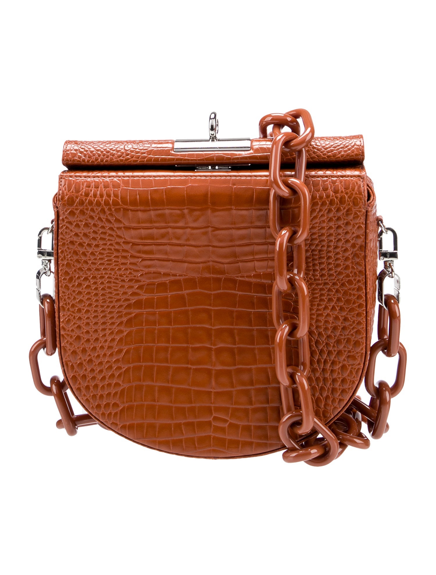 Gu_DE Embossed Leather Shoulder Bag