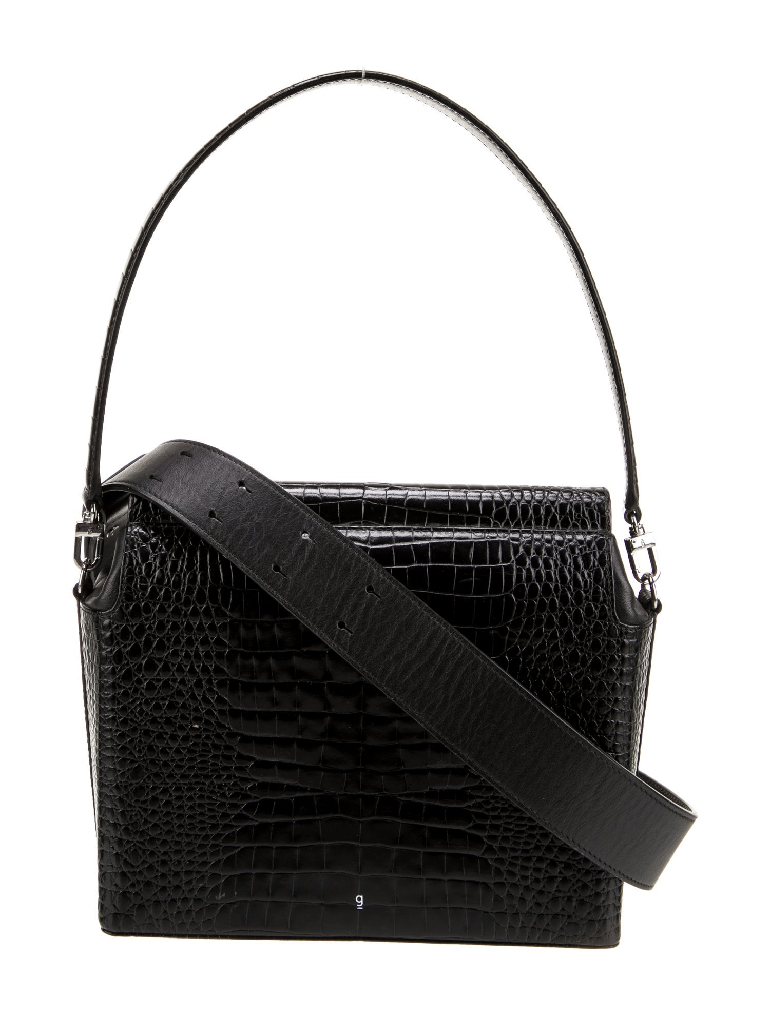 Gu_DE Embossed Leather Shoulder Bag
