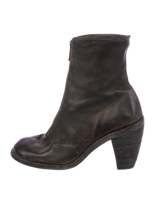 Guidi Leather Distressed Accents Boots Brown