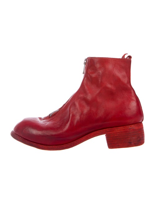 Guidi Leather Boots Red