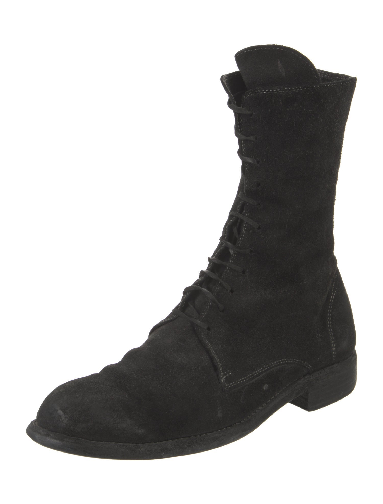 Guidi Suede Combat Boots