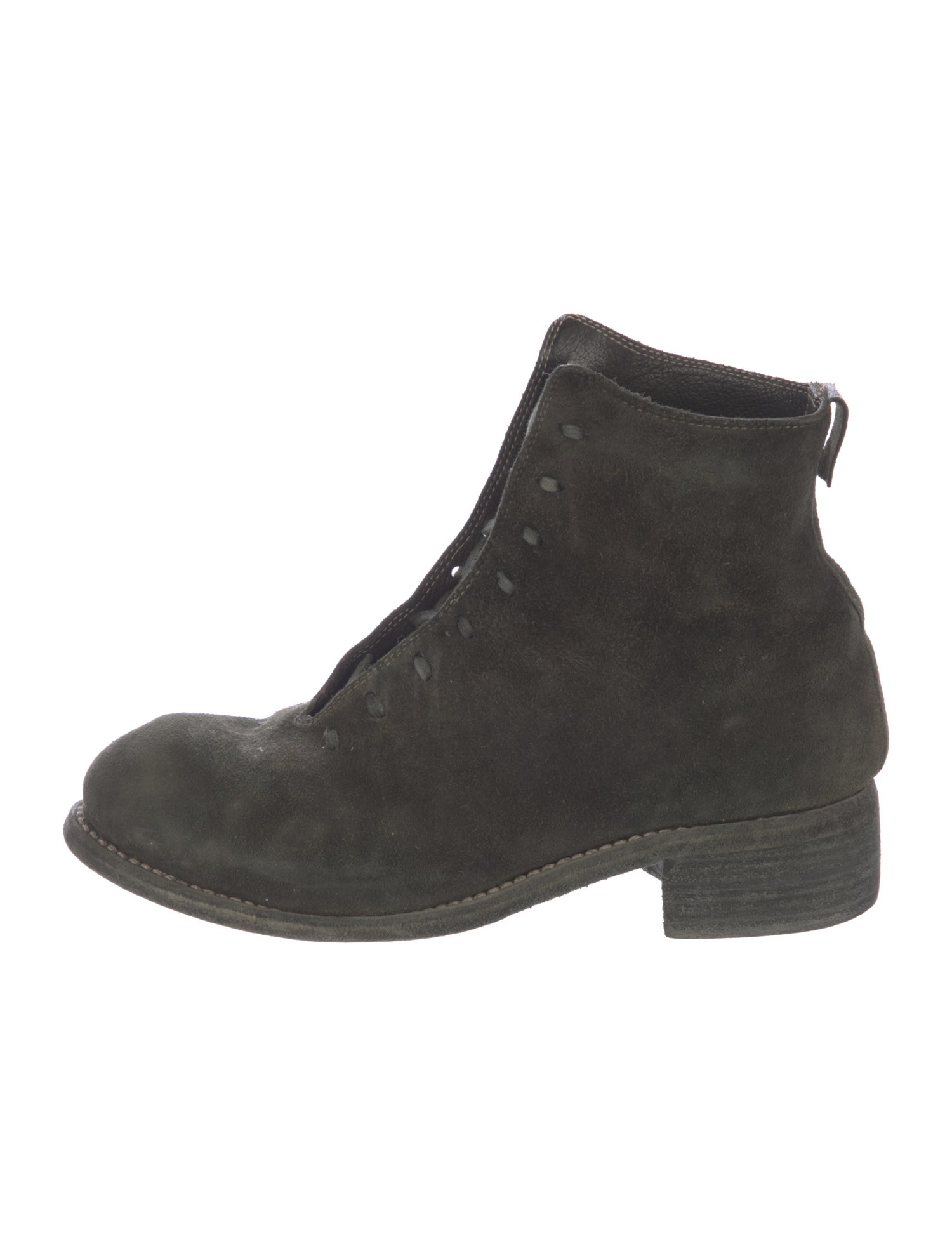 Guidi Suede Lace-Up Boots