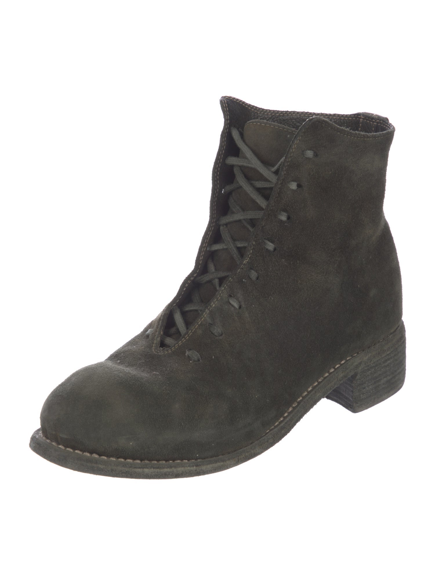 Guidi Suede Lace-Up Boots