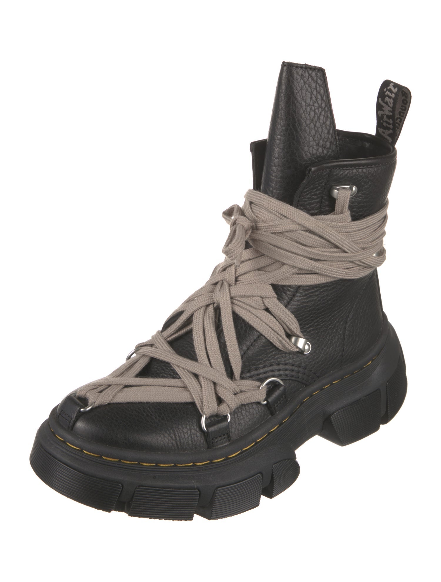 Rick Owens x Dr. Martens 2024 1460 DMXL Megalace Boots - Black 